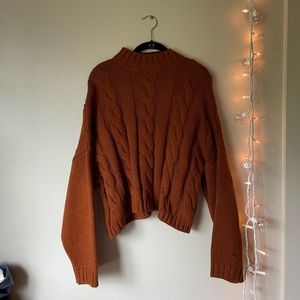 Super warm burnt orange turtleneck sweater!